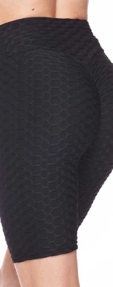 Textured high waisted shorts-colors available